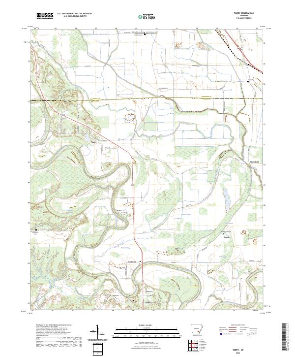 Tarry, AR — USGS 7.5-minute topo (2024)