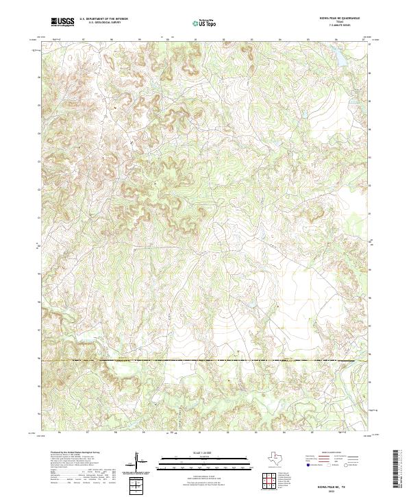 Kiowa Peak NE, TX — USGS 7.5-minute topo (2022)