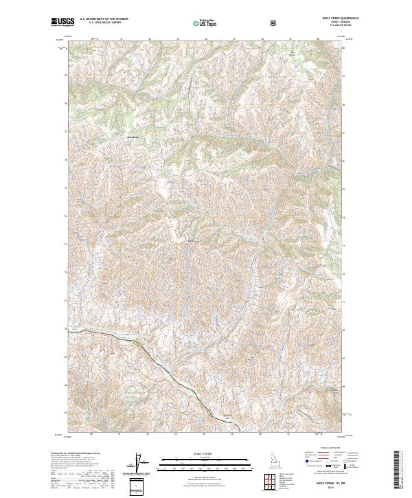 Wolf Creek, ID-OR — USGS 7.5-minute topo (2024)