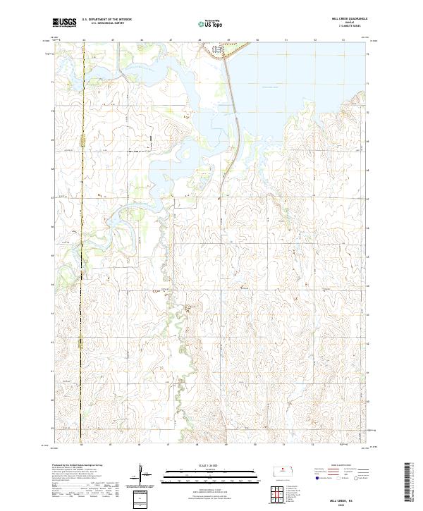 Mill Creek, KS — USGS 7.5-minute topo (2022)