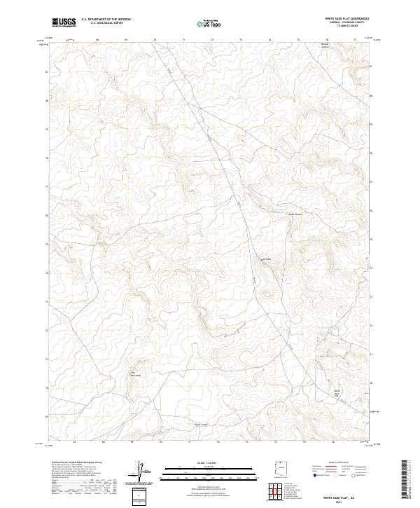 White Sage Flat, AZ — USGS 7.5-minute topo (2021)