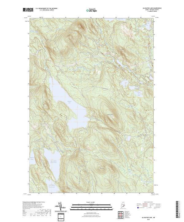 Alligator Lake, ME — USGS 7.5-minute topo (2024)