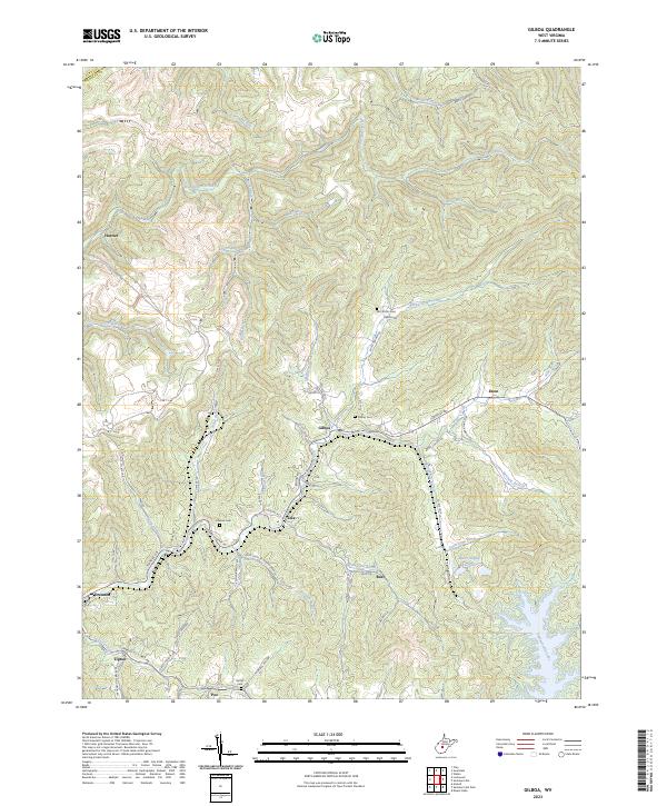 Gilboa, WV — USGS 7.5-minute topo (2023)