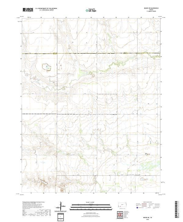 Meade NE, KS — USGS 7.5-minute topo (2022)