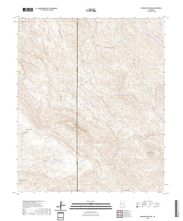 Rawhide Mountain, AZ — USGS 7.5-minute topo (2023)