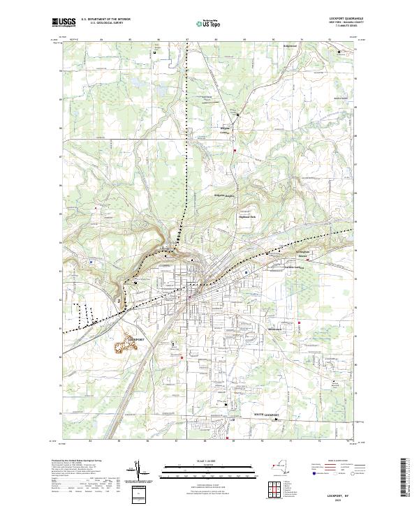 Lockport, NY — USGS 7.5-minute topo (2023)