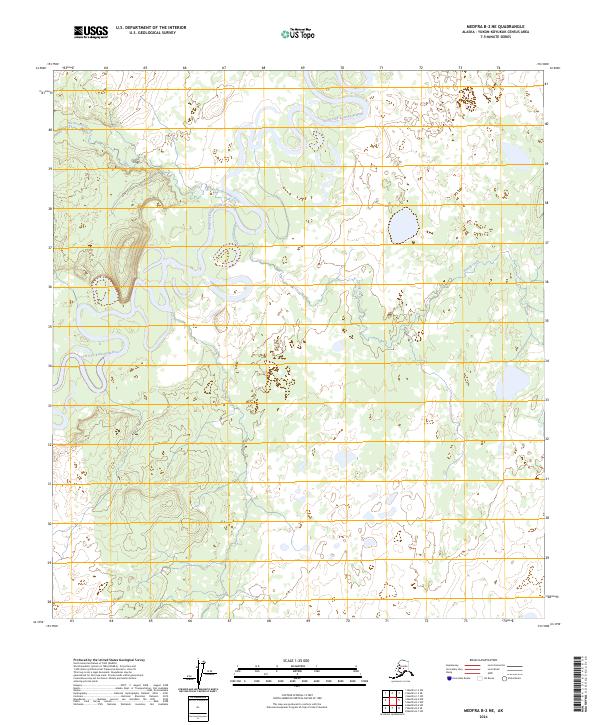 Medfra B-2 NE, AK — USGS 7.5-minute topo (2024)