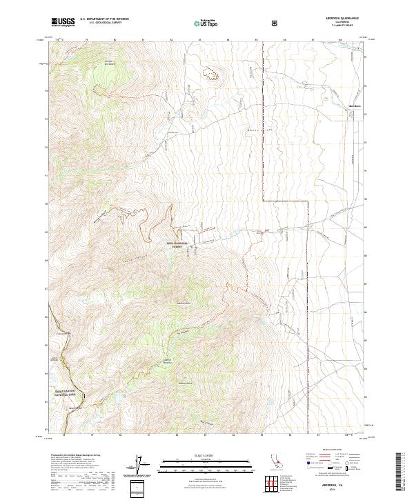 Aberdeen, CA — USGS 7.5-minute topo (2021)