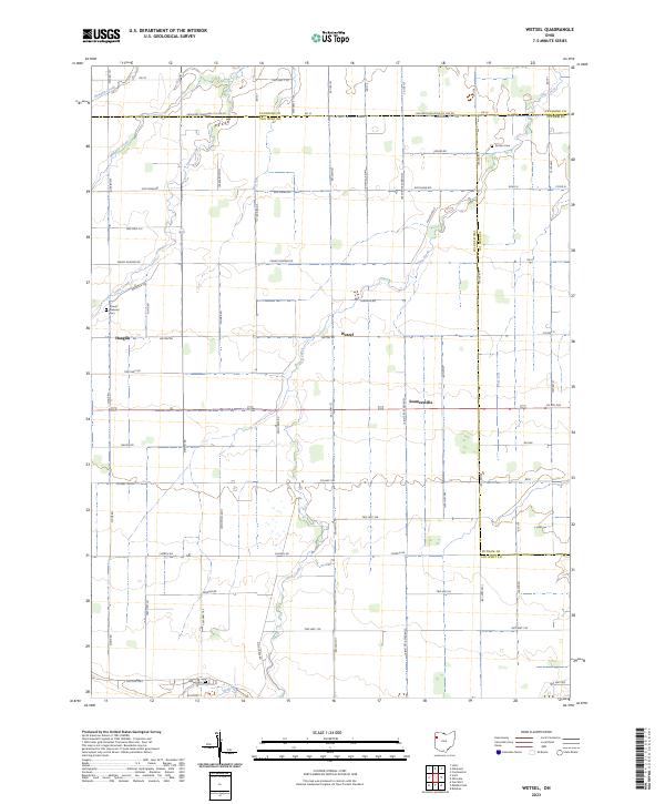 Wetsel, OH — USGS 7.5-minute topo (2023)