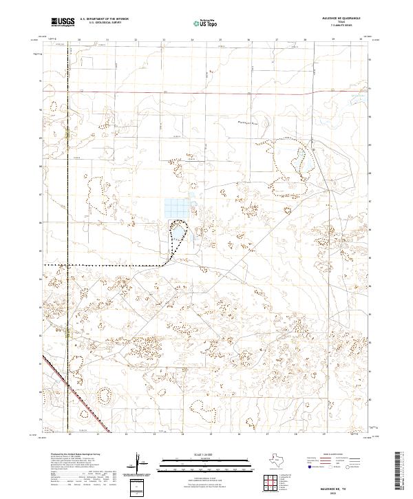 Muleshoe NE, TX — USGS 7.5-minute topo (2022)