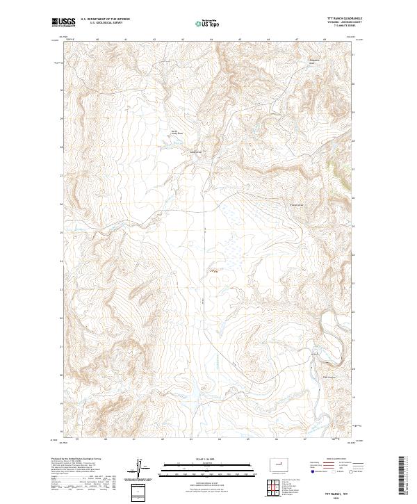 TTT Ranch, WY — USGS 7.5-minute topo (2021)