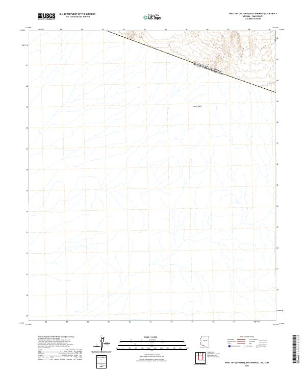 West of Quitobaquito Springs, AZ,SON, US — USGS 7.5-minute topo (2021)