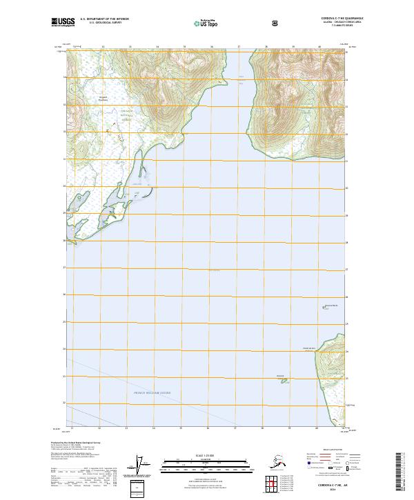 Cordova C-7 NE, AK — USGS 7.5-minute topo (2024)