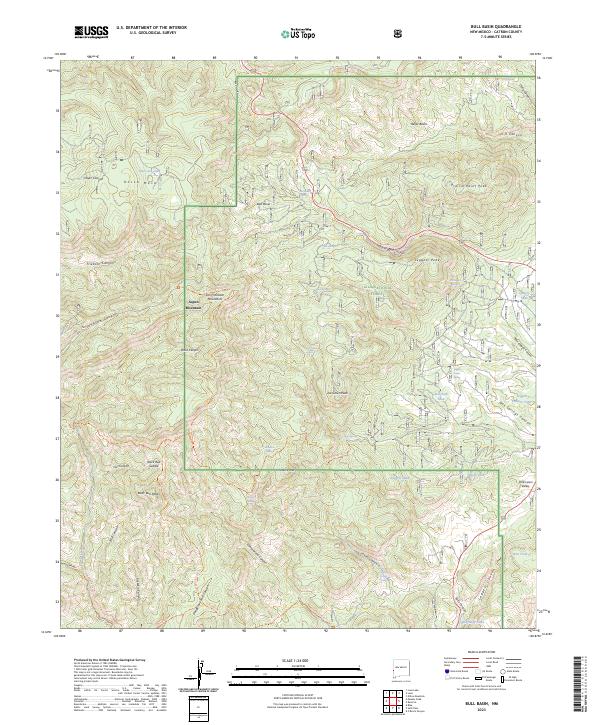 Bull Basin, NM — USGS 7.5-minute topo (2023)