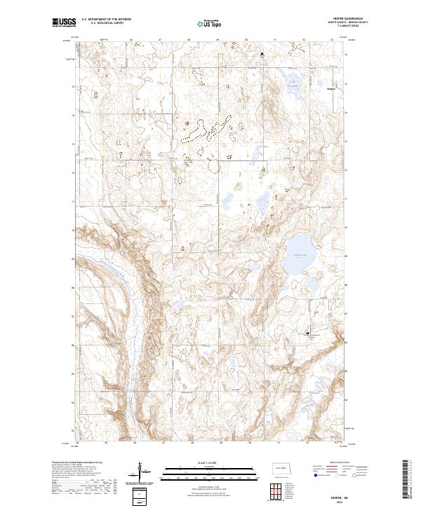 Hesper, ND — USGS 7.5-minute topo (2024)