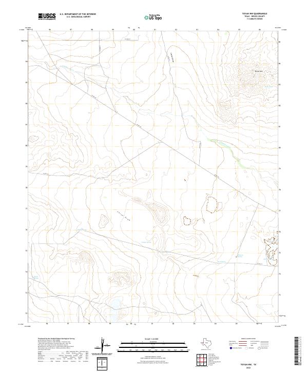 Toyah NW, TX — USGS 7.5-minute topo (2022)