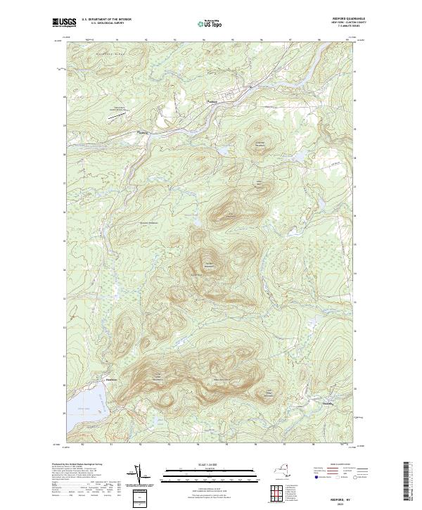 Redford, NY — USGS 7.5-minute topo (2023)