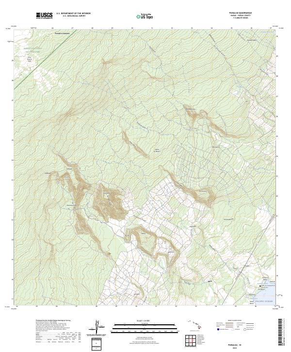 Punaluu, HI — USGS 7.5-minute topo (2024)