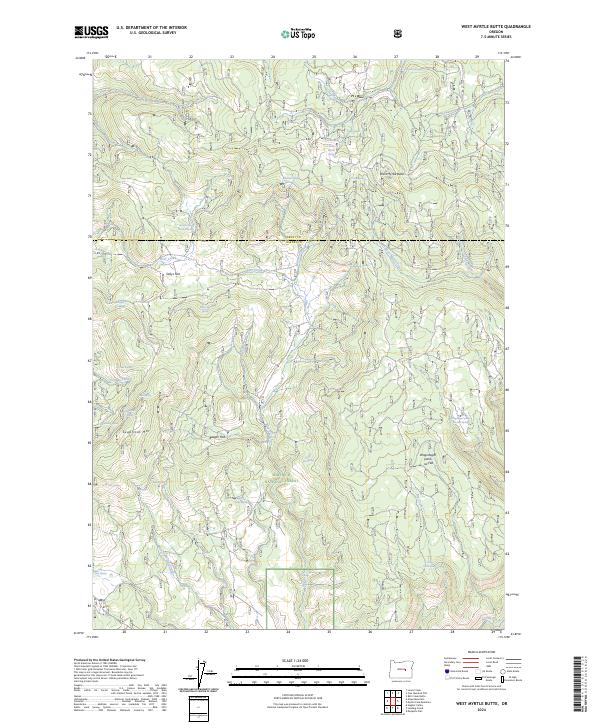 West Myrtle Butte, OR — USGS 7.5-minute topo (2024)