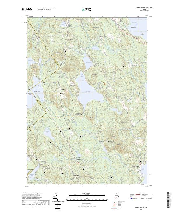 North Sebago, ME — USGS 7.5-minute topo (2024)
