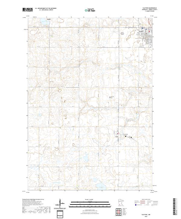 Slayton, MN — USGS 7.5-minute topo (2022)