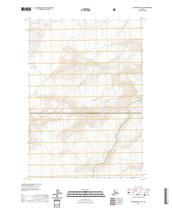Anchorage B-3 NE, AK — USGS 7.5-minute topo (2023)