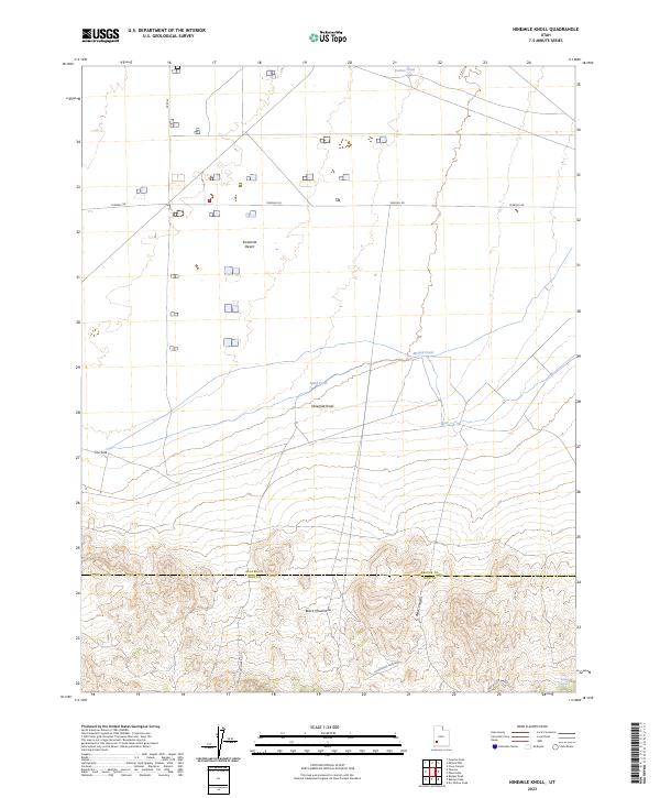 Ninemile Knoll, UT — USGS 7.5-minute topo (2023)