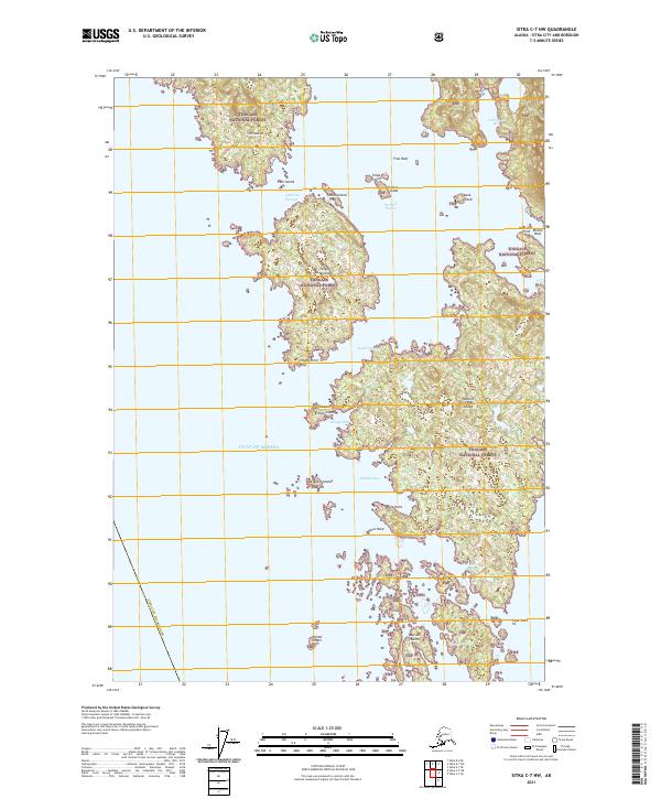 Sitka C-7 NW, AK — USGS 7.5-minute topo (2021)