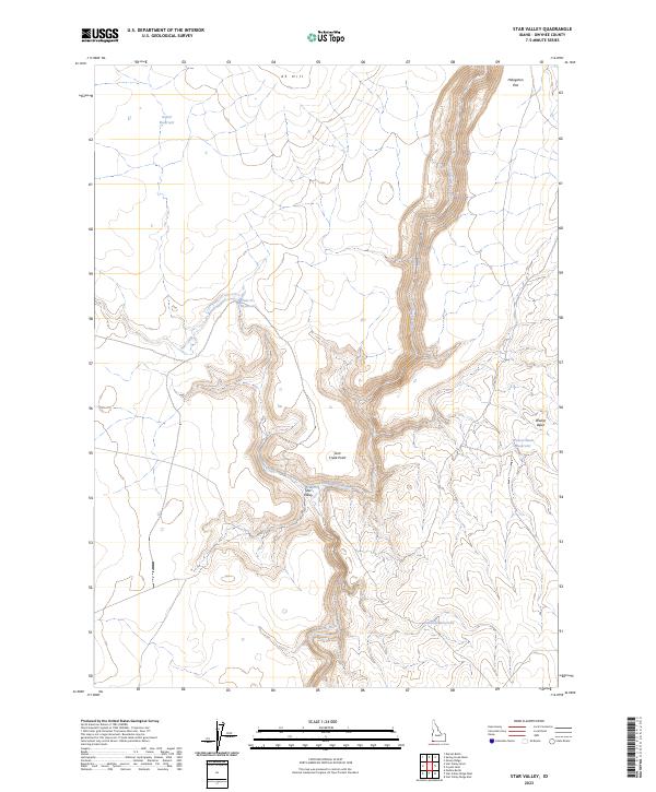 Star Valley, ID — USGS 7.5-minute topo (2023)