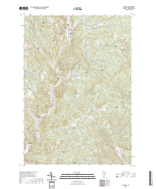 Chelsea, VT — USGS 7.5-minute topo (2024)