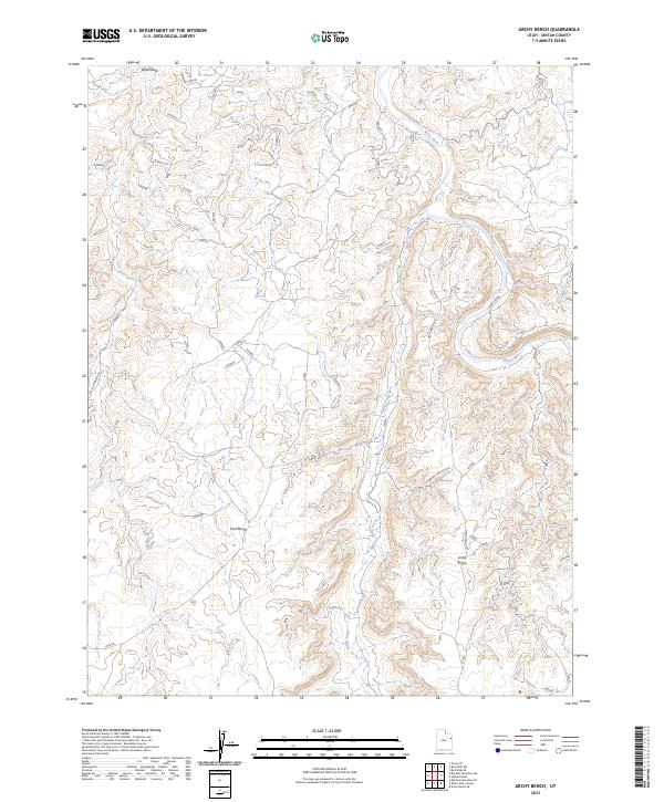 Archy Bench, UT — USGS 7.5-minute topo (2023)