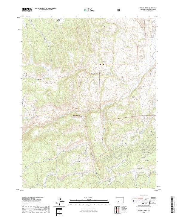 Grouse Creek, CO — USGS 7.5-minute topo (2022)