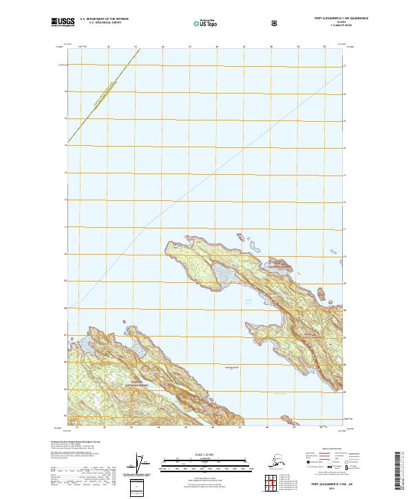 Port Alexander D-1 NW, AK — USGS 7.5-minute topo (2021)