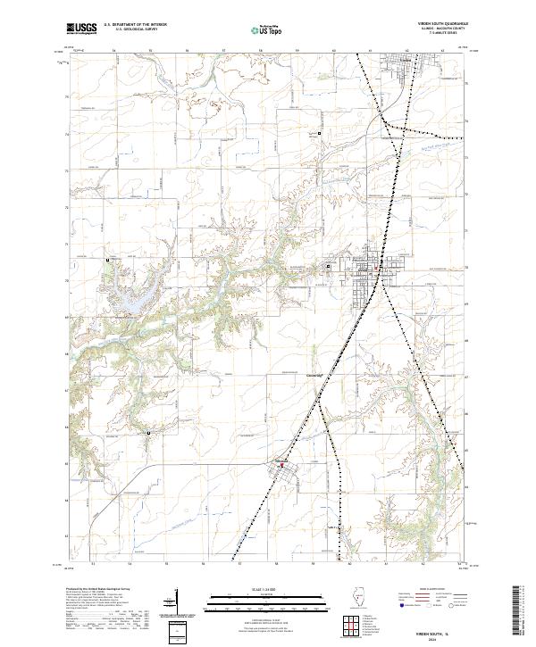 Virden South, IL — USGS 7.5-minute topo (2024)