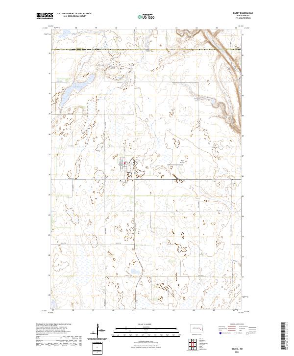 Dazey, ND — USGS 7.5-minute topo (2024)