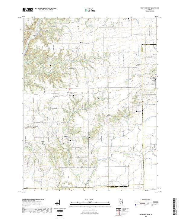 Westfield West, IL — USGS 7.5-minute topo (2024)