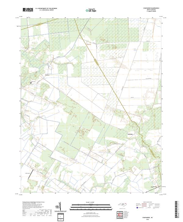 Chapanoke, NC — USGS 7.5-minute topo (2022)