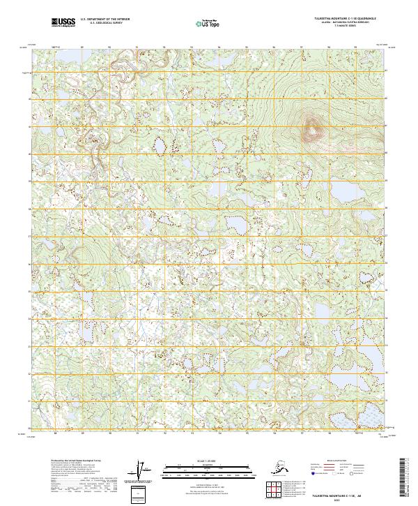 Talkeetna Mountains C-1 SE, AK — USGS 7.5-minute topo (2023)