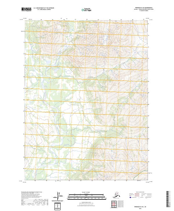 Wiseman B-2 SE, AK — USGS 7.5-minute topo (2023)