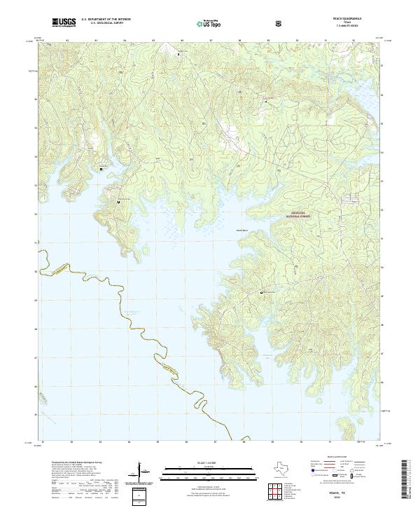 Veach, TX — USGS 7.5-minute topo (2022)