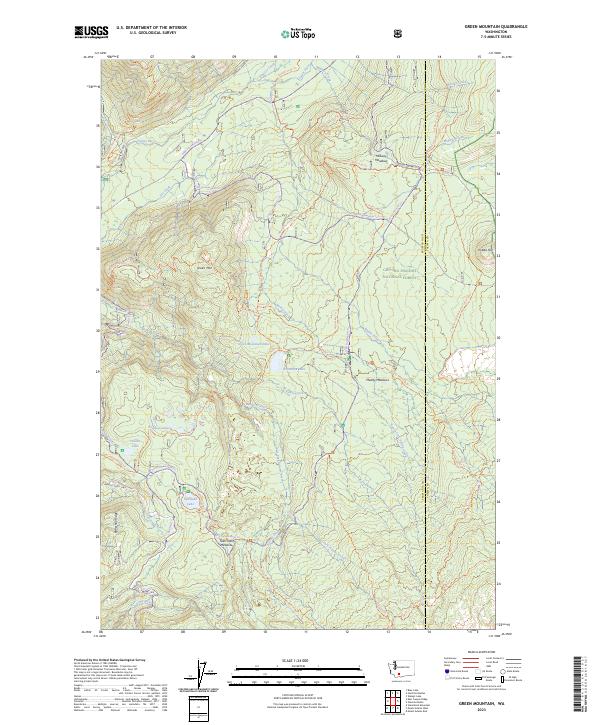 Green Mountain, WA — USGS 7.5-minute topo (2023)