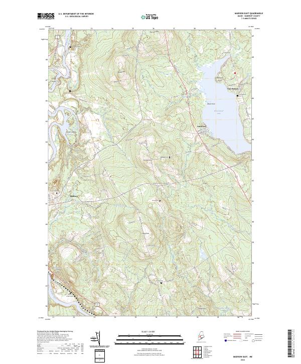 Madison East, ME — USGS 7.5-minute topo (2024)