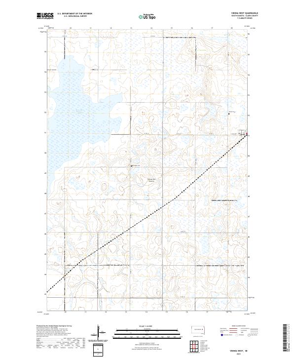 Vienna West, SD — USGS 7.5-minute topo (2021)