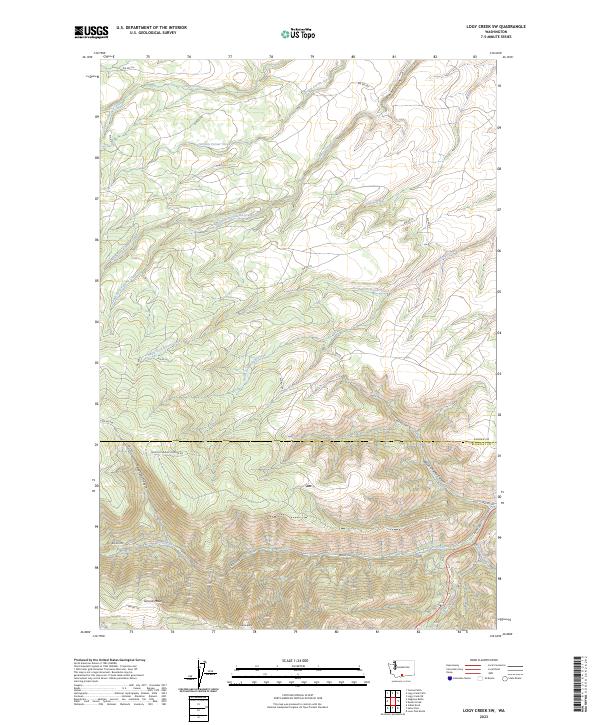 Logy Creek SW, WA — USGS 7.5-minute topo (2023)