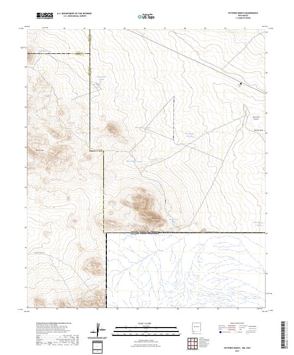 Victorio Ranch, NM,CHH, US — USGS 7.5-minute topo (2023)