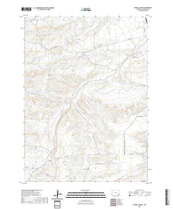Double L Ranch, WY — USGS 7.5-minute topo (2021)