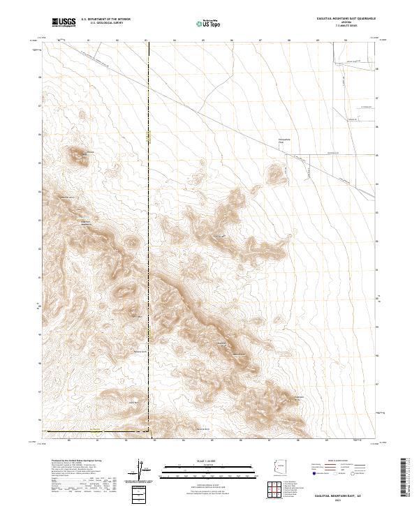 Eagletail Mountains East, AZ — USGS 7.5-minute topo (2021)