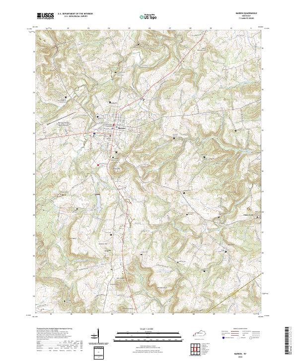 Marion, KY — USGS 7.5-minute topo (2022)