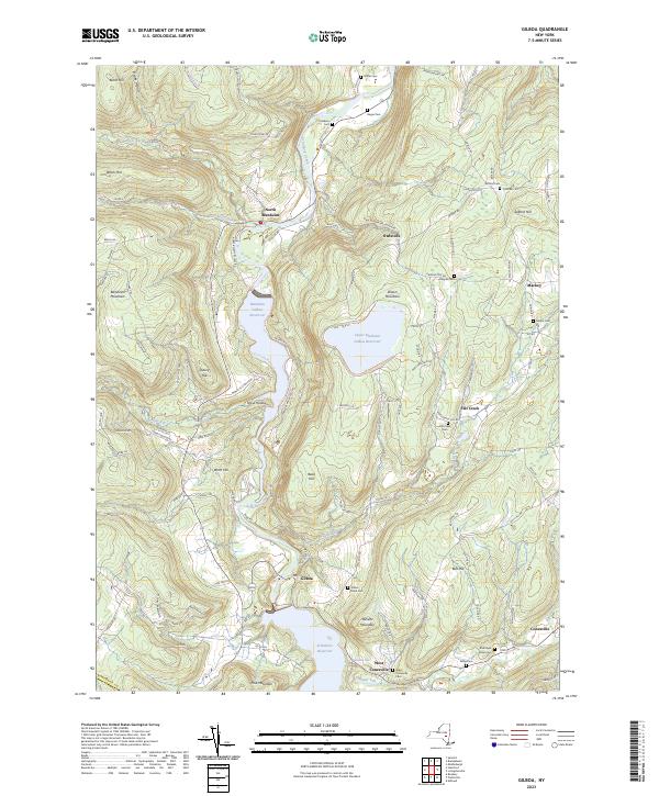 Gilboa, NY — USGS 7.5-minute topo (2023)