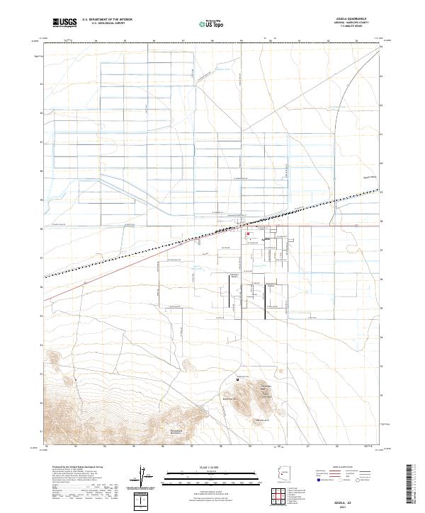 Aguila, AZ — USGS 7.5-minute topo (2021)